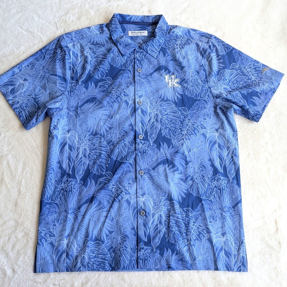 Tommy Bahama Collegiate Bahama IslandZone Shirt UK Kentucky Wildcats Men's Large